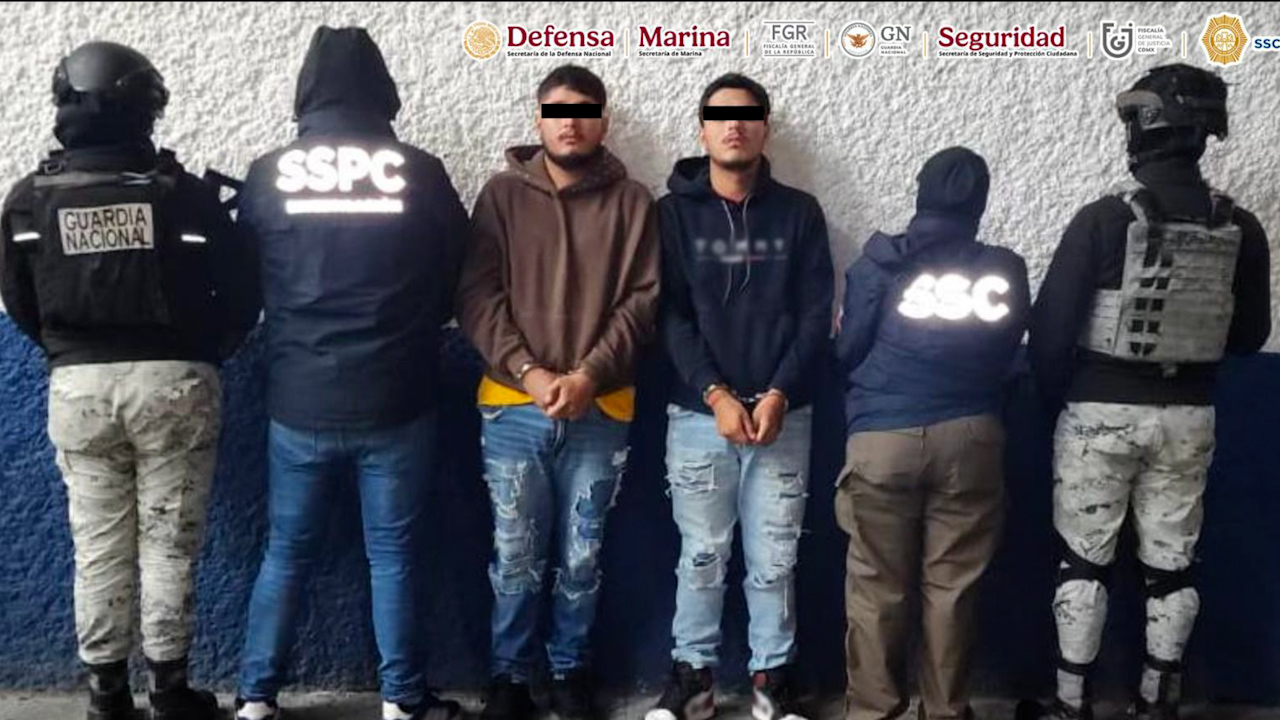 Detienen a dos presuntos miembros de la Fuerza Antiunión en Ciudad de México