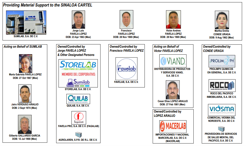 Estructura de la familia Favela López.