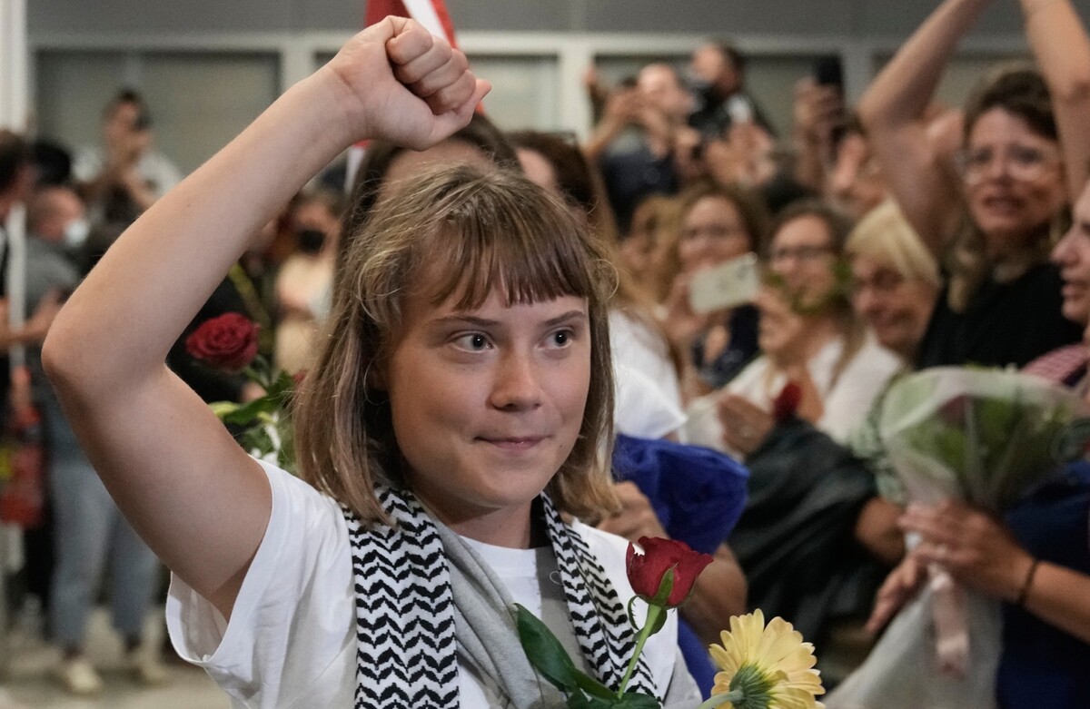 El gobierno israelí negó agresiones contra Greta Thunberg. | AP