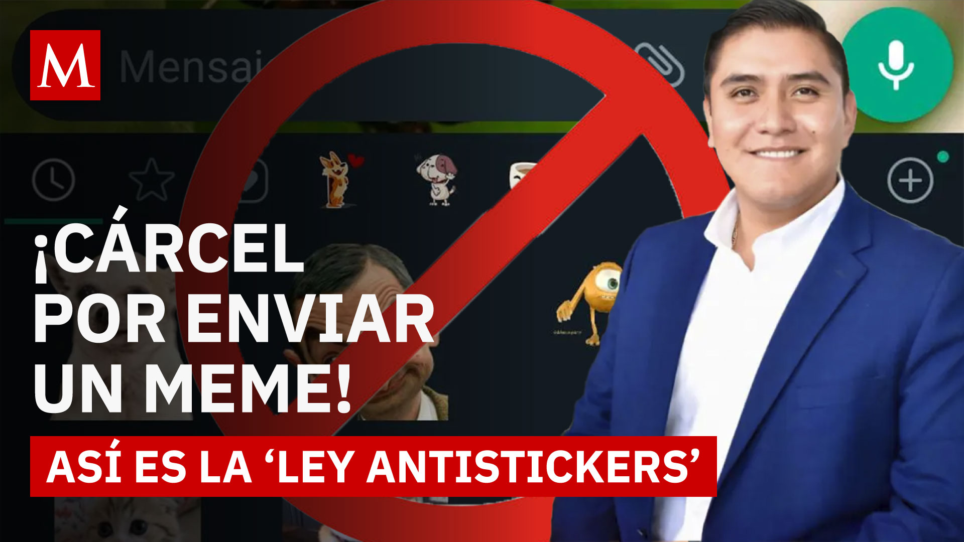 ¿Podrías ir a la cárcel por enviar un sticker? Así sería con la 'Ley antistickers'