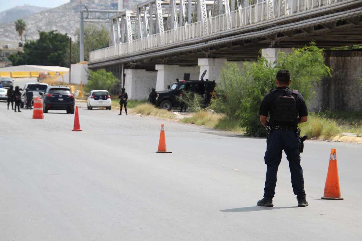 Retén de seguridad entre Torreón y Gómez Palacio. | Verónica Rivera