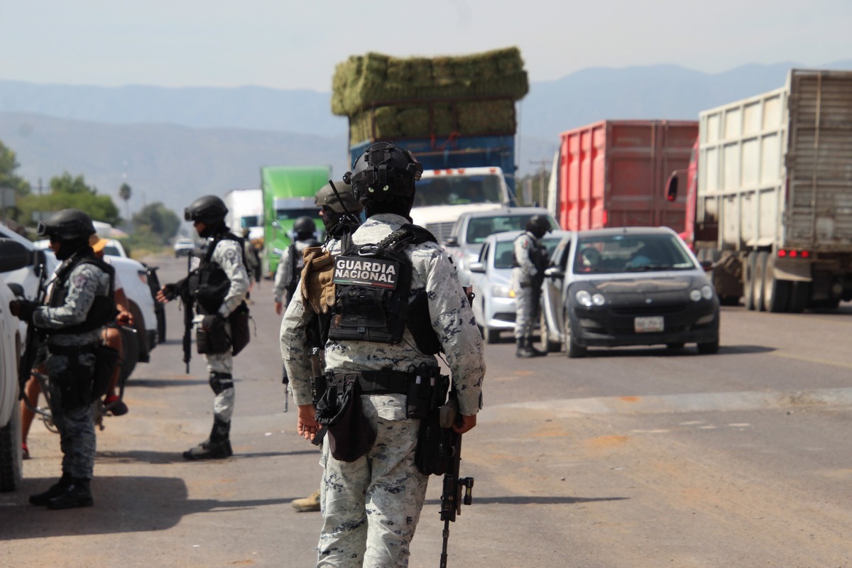 Retén en Villa León Guzmán en Lerdo. | Verónica Rivera