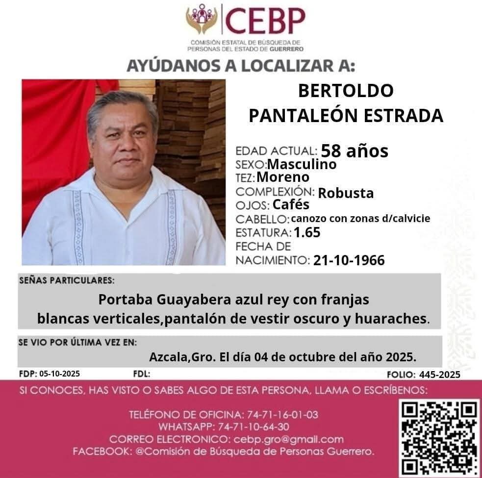 Se trata del padre Bertoldo Pantaleón Estrada.