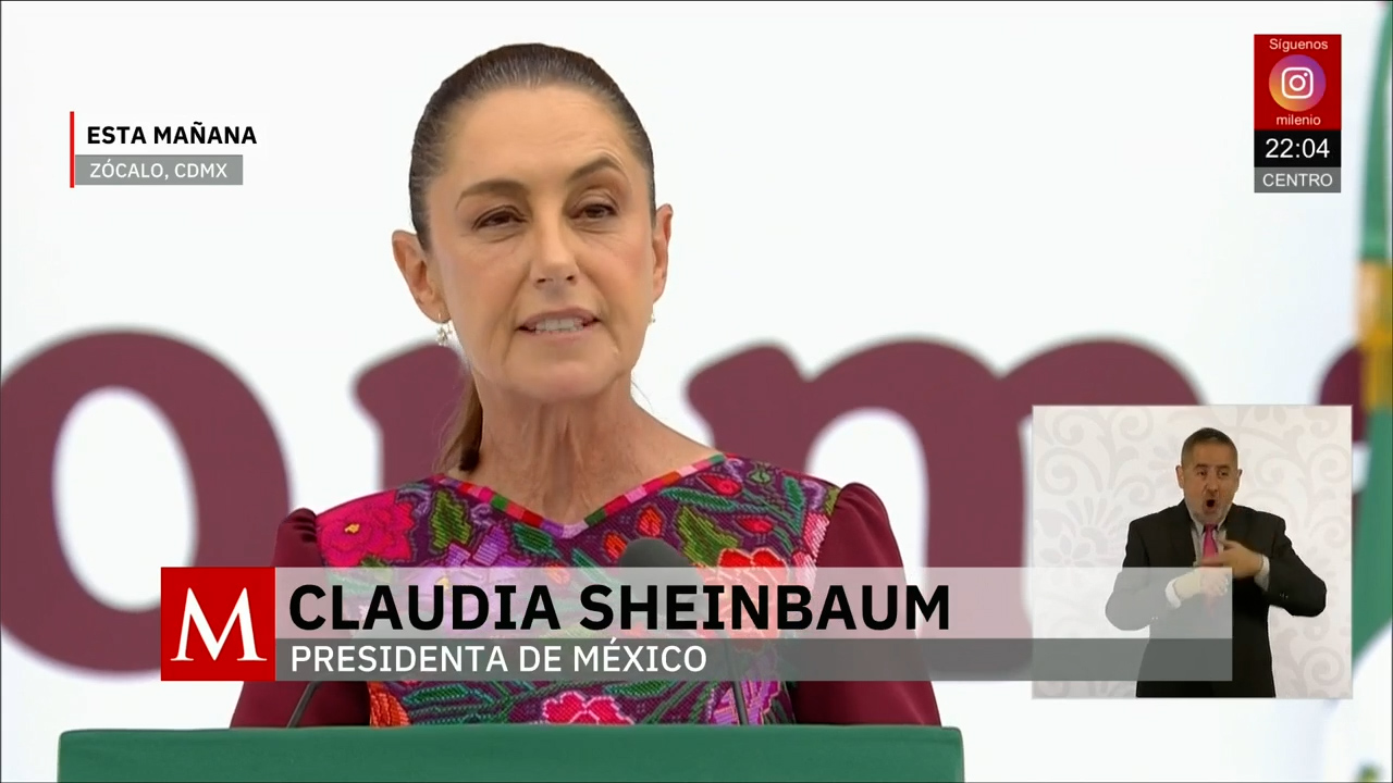Sheinbaum envía mensaje a Estados Unidos desde el Zócalo sobre la soberanía de México