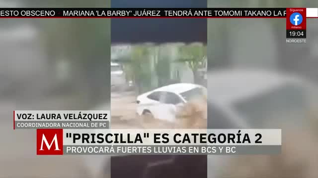 Alerta en las costas del país por el huracán 'Priscila' | Elisa Alanís, 7 de octubre de 2025