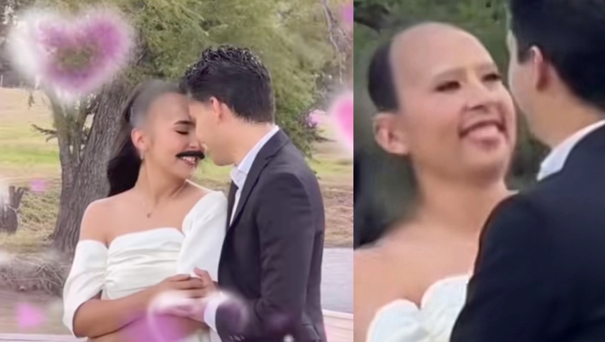 Boda con filtros se hace viral. | ESPECIAL