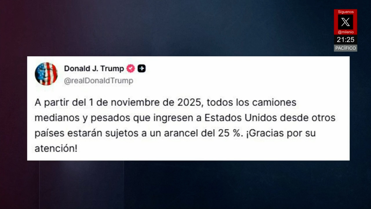 Donald Trump anuncia aranceles a exportaciones de camiones pesados