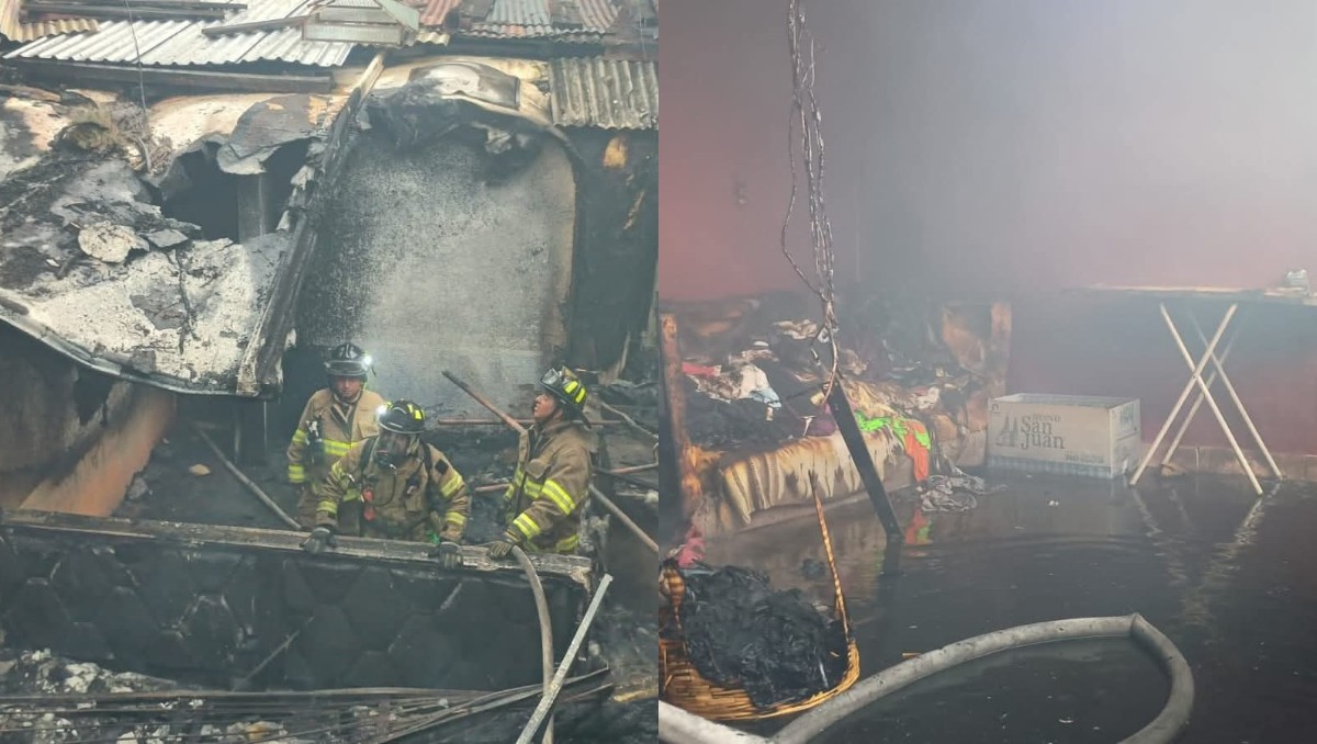 El fuego también alcanzó a una bodega donde se almacenaba madera. | Foto: Especial