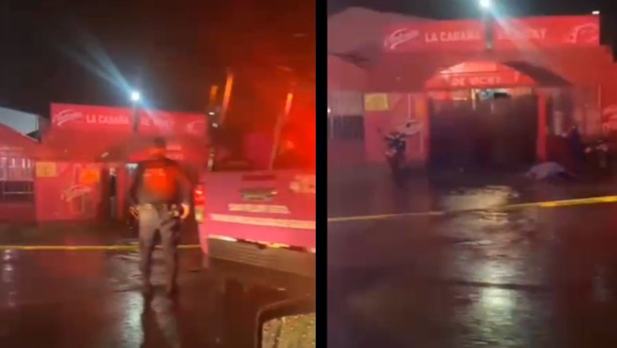 Dos hombres murieron y una joven resultó herida en un ataque armado al interior del bar “La Cabaña de Vicky” en San Felipe.