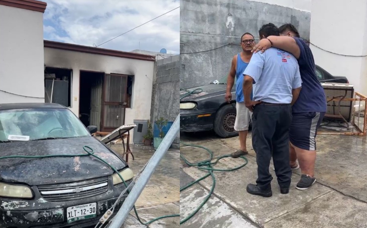 Las llamas se propagaron rápidamente antes de que alguien pudiera intervenir. | Telediario Reynosa (Facebook)