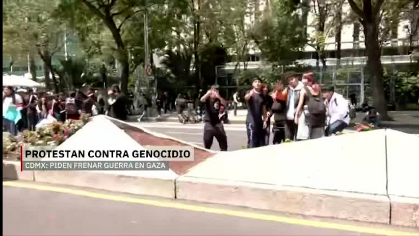 Manifestación en CDMX: jóvenes alzan la voz por Palestina en Reforma
