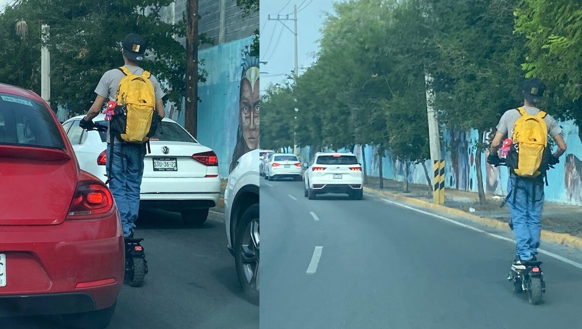 La persona fue captada sobre el trafico en Monterrey | Roberto Alanis