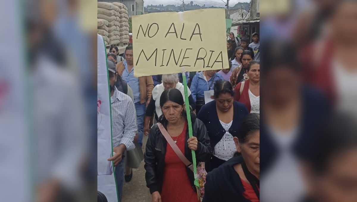 Los pobladores de Rayón, Tapalapa y Pantepec protestaron contra el regreso de las mineras. | Especial