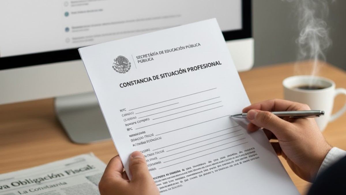 La SEP lanzó la Constancia de Situación Profesional | Imagen creada con Inteligencia Artificial Gemini