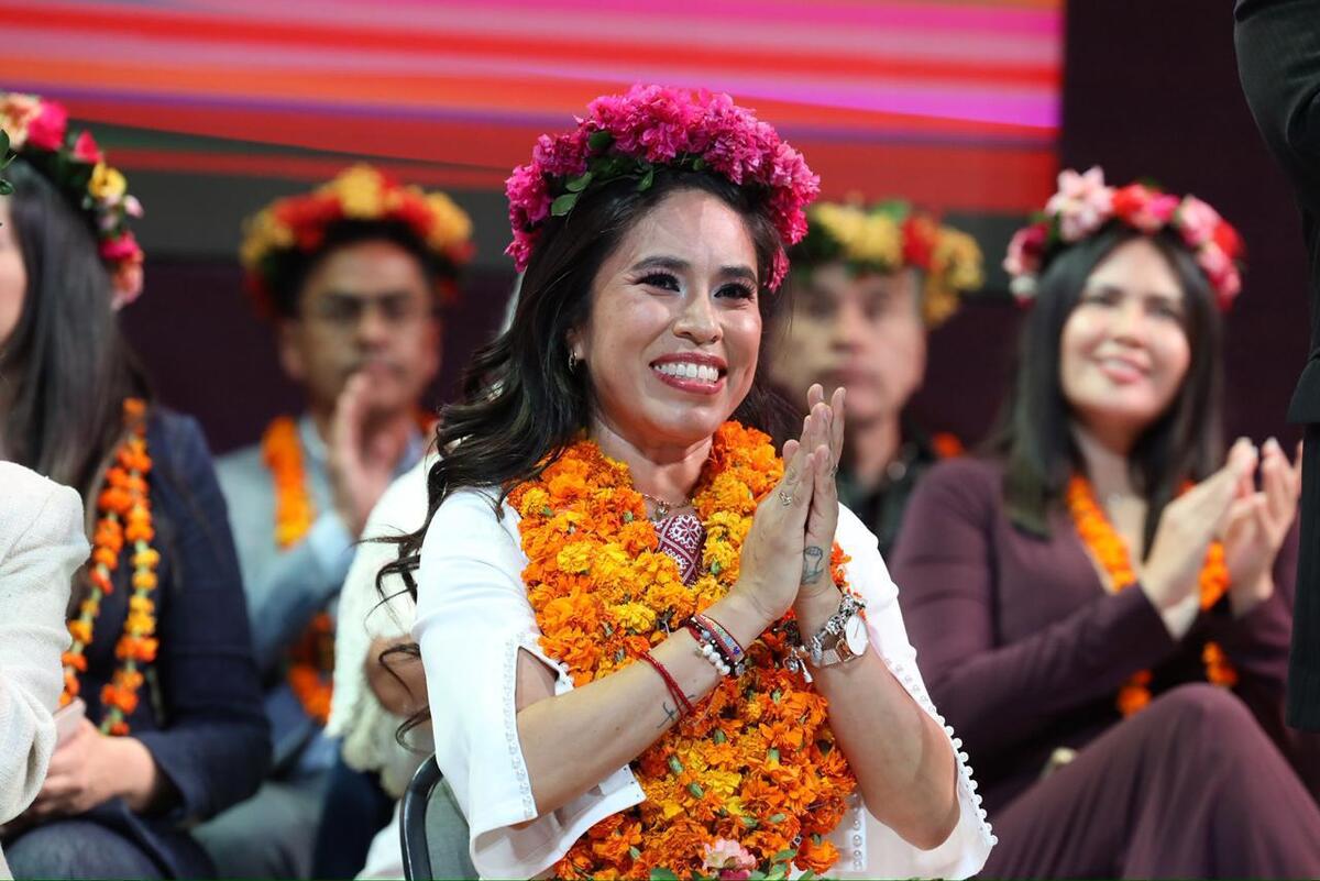 Simey Olvera Bautista, senadora hidalguense. (Cortesía)