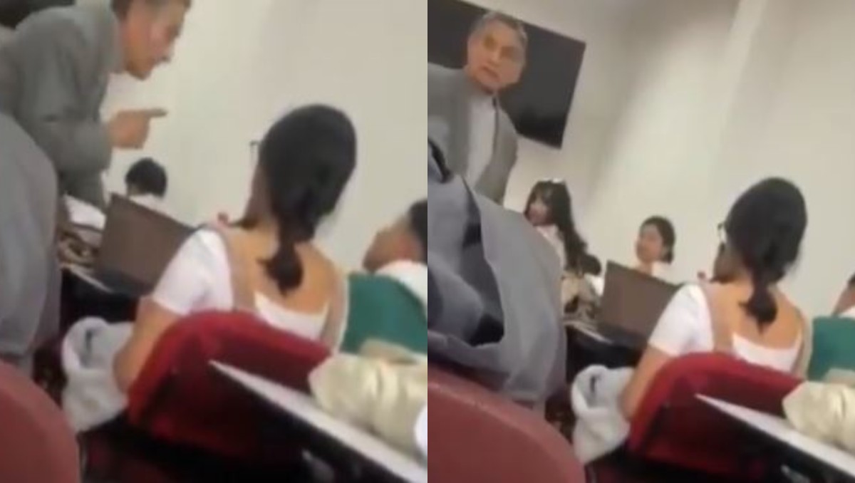 Una alumna intervino y el profesor le pidió callarse. | Foto: Especial