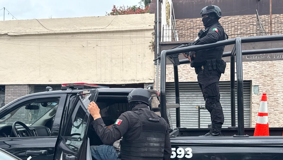 La captura del hombre se registró en el Centro de Monterrey. | Fernanda Pérez