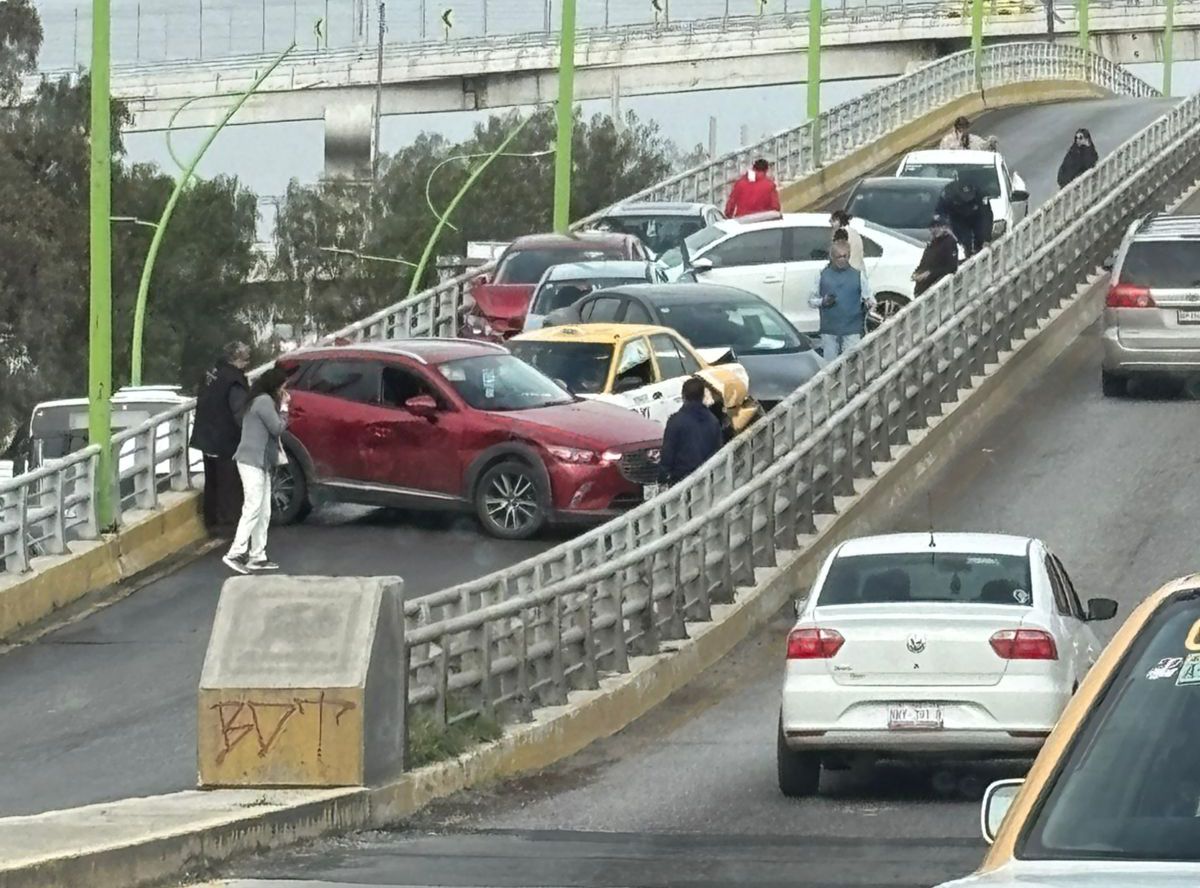 Carambola en la Supervia Colosio. (Cortesía)