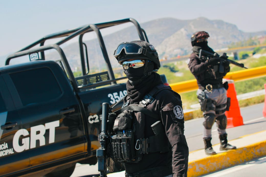 Con 100 elementos desplegados, el GRT mantiene operativos en coordinación con fuerzas municipales, estatales y federales.