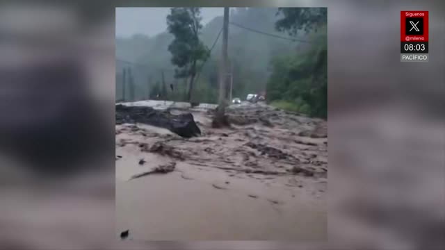 En Hidalgo, lluvias causan derrumbes y diversas afectaciones