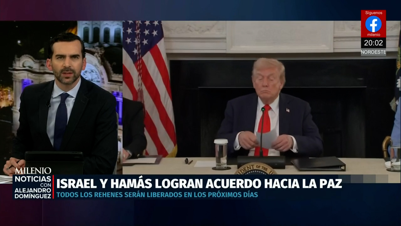 Israel y Hamás firman principio de acuerdo de paz impulsado por Donald Trump