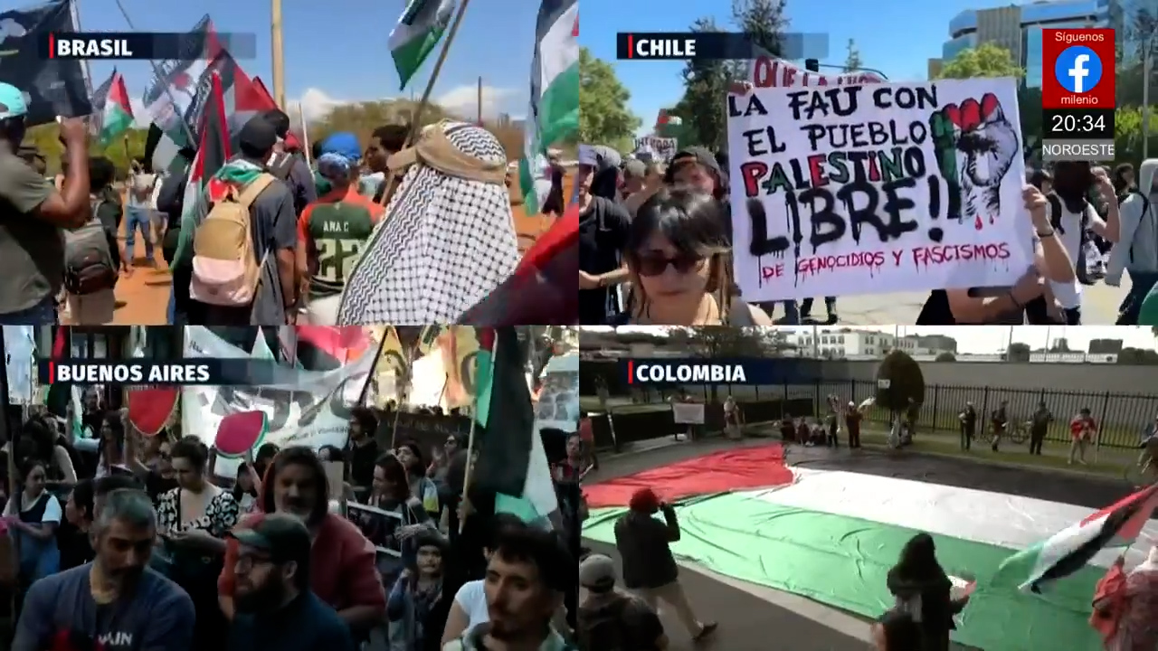 Manifestaciones pro Palestina exigen sanciones contra Israel en varias ciudades