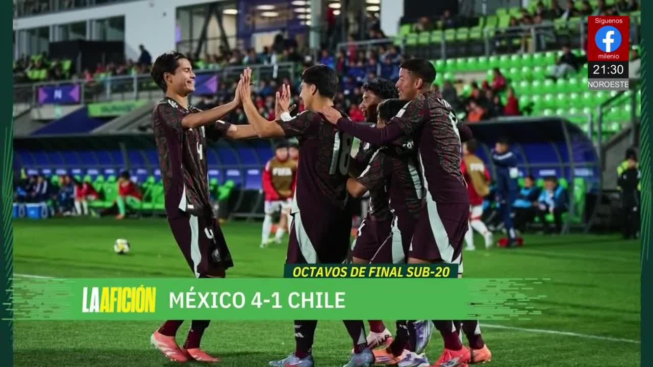México Sub 20 vence a Chile y avanza a cuartos | Milenio Noticias La Afición, 7 de octubre de 2025
