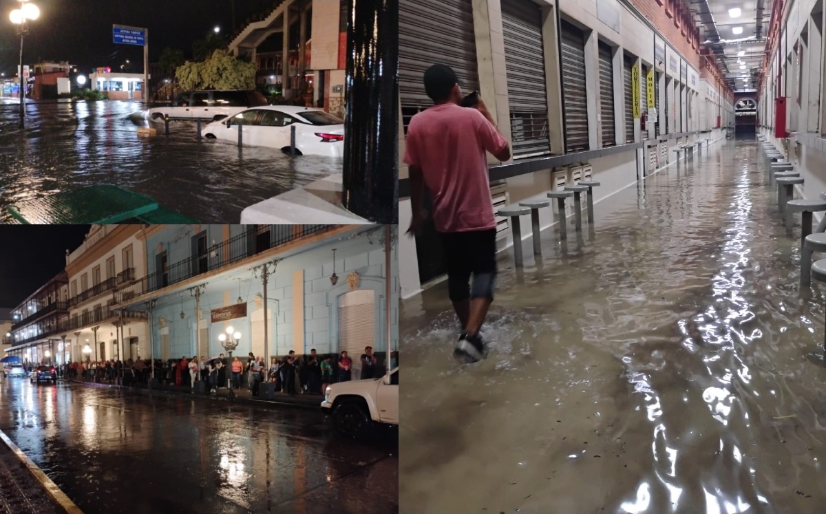 Noche con lluvias al sur de Tamaulipas. | Sergio Sánchez