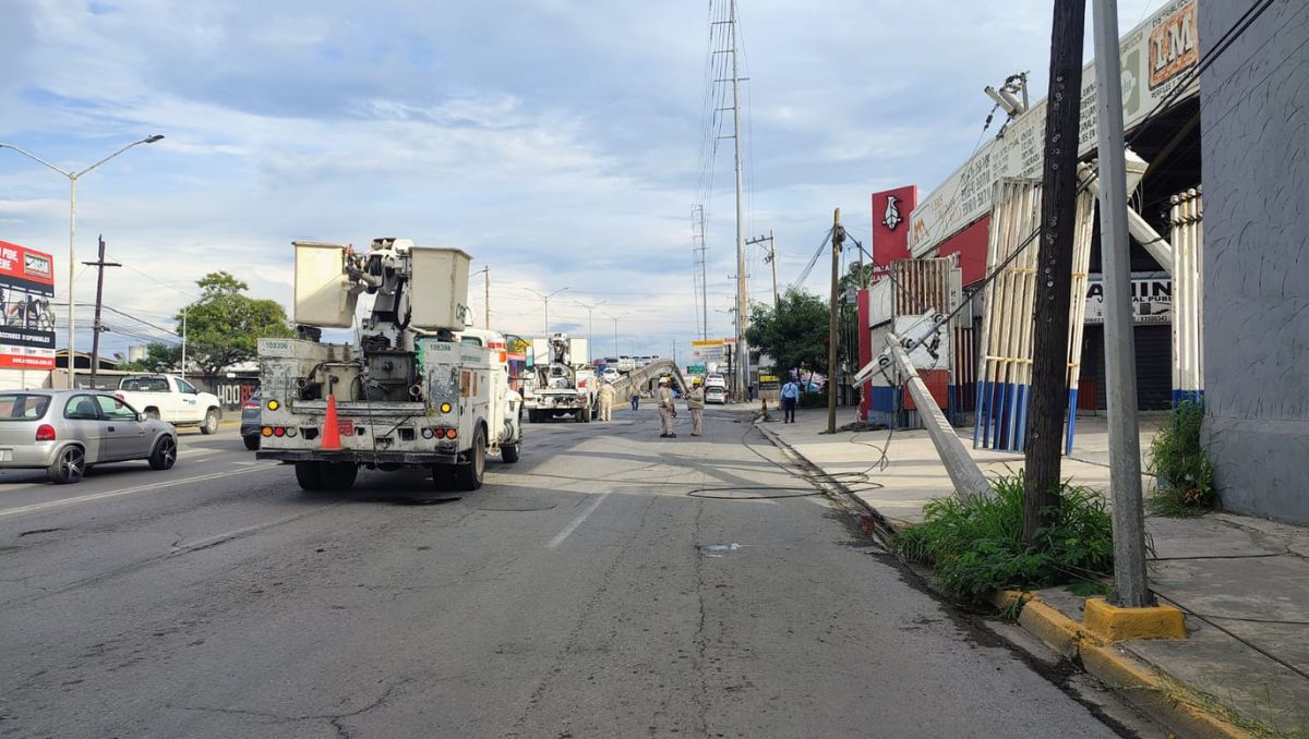 El percance se registró en la avenida Nogalar casi en la incorporación a Diego Diaz de Berlanga. | Miranda Arias