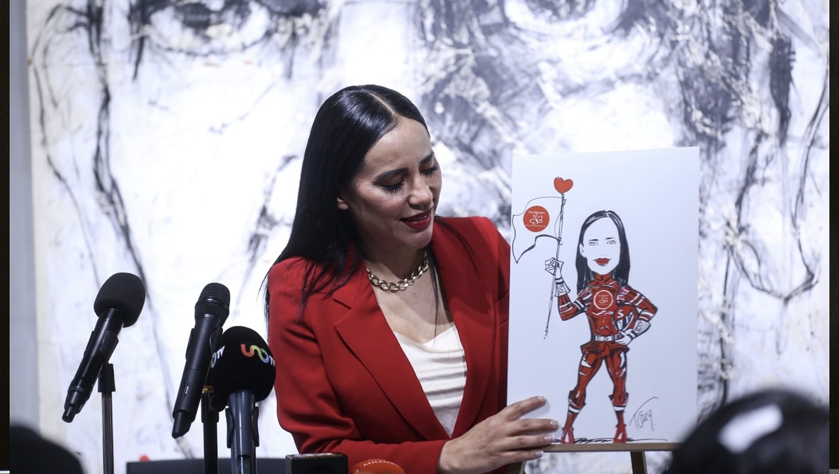 Sandra Cuevas durante su conferencia de prensa sobre la agenda política de  México Nuevo. | Araceli López