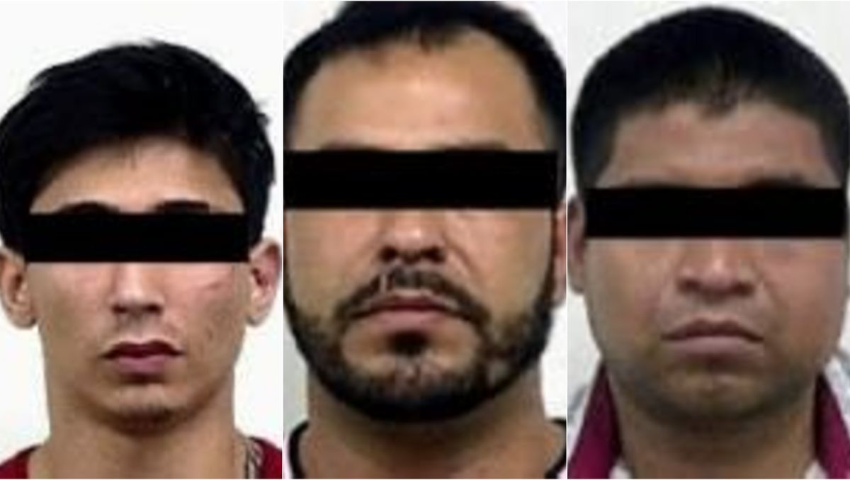 Los sujetos fueron identificados como Luis Alberto “N”, de 25 años; Luis Enrique “N”, de 32, y José Adolfo “N”, de 26 | Especial