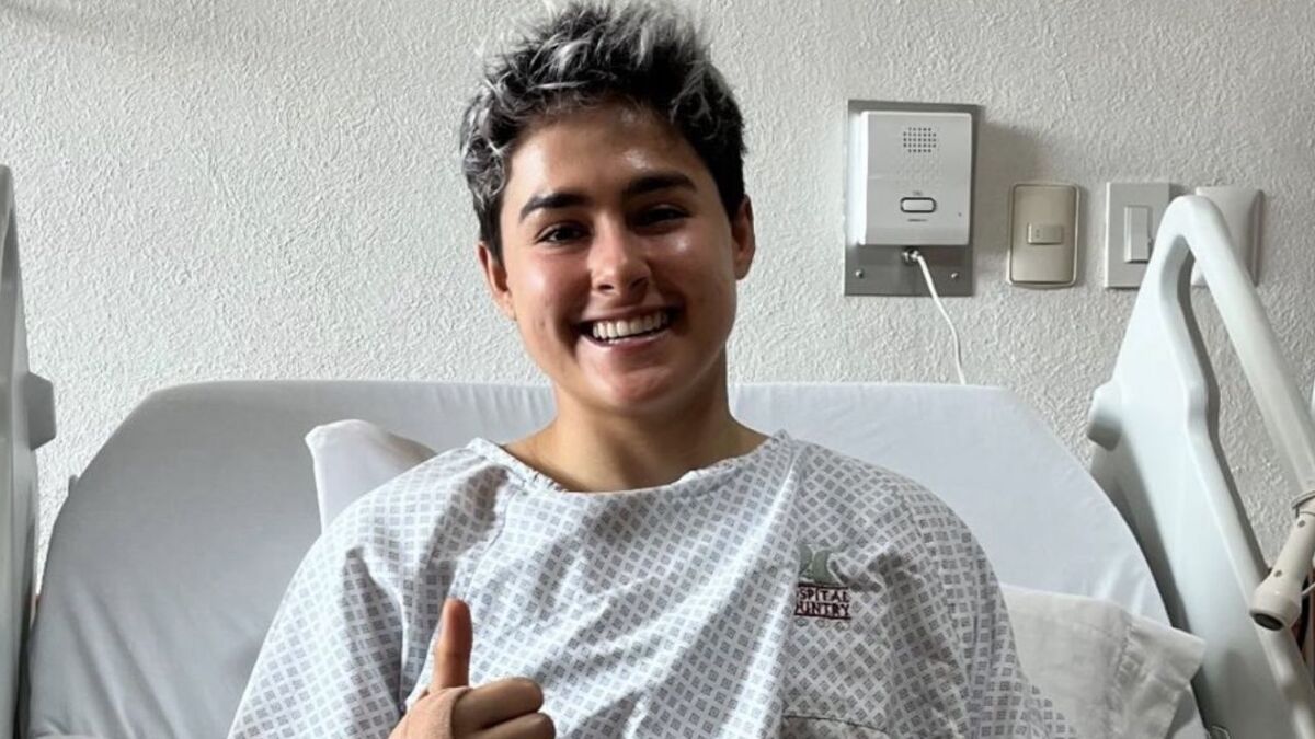 Blanca Félix desde le hospital (Cortesía)