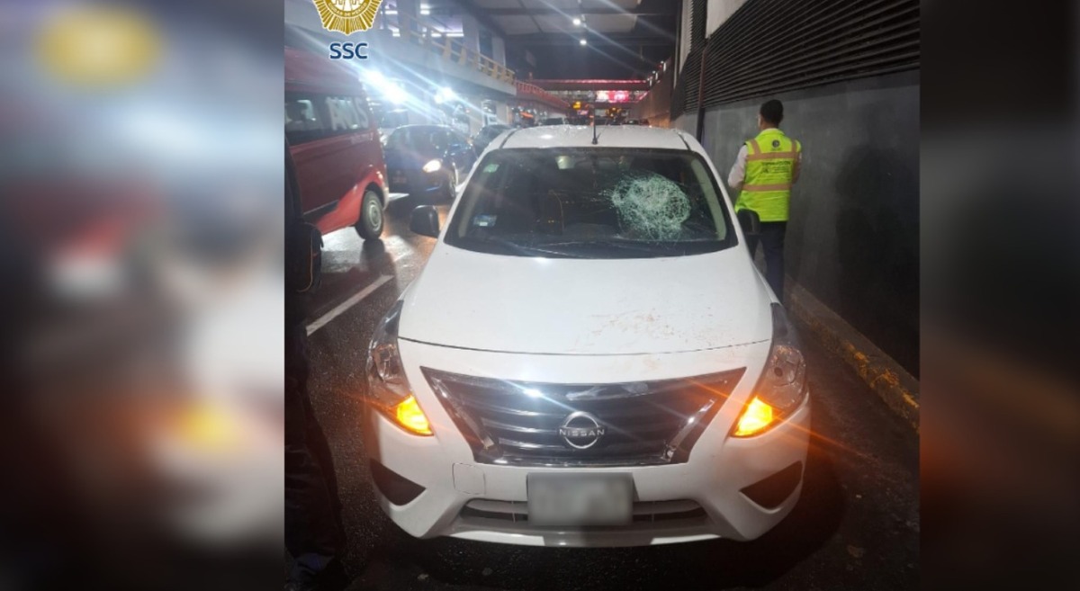 Detienen a hombre tras atropellar a policía.