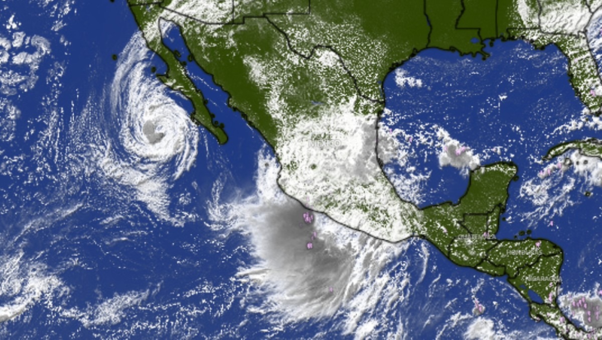Imagen satelital del ciclón Raymond sobre el océano Pacífico | Especial