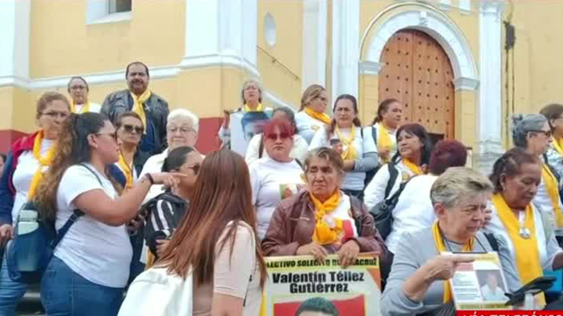 En Xalapa, Veracruz, el colectivo Solecito Veracruz protesta tras ser plantado por Luisa Garda