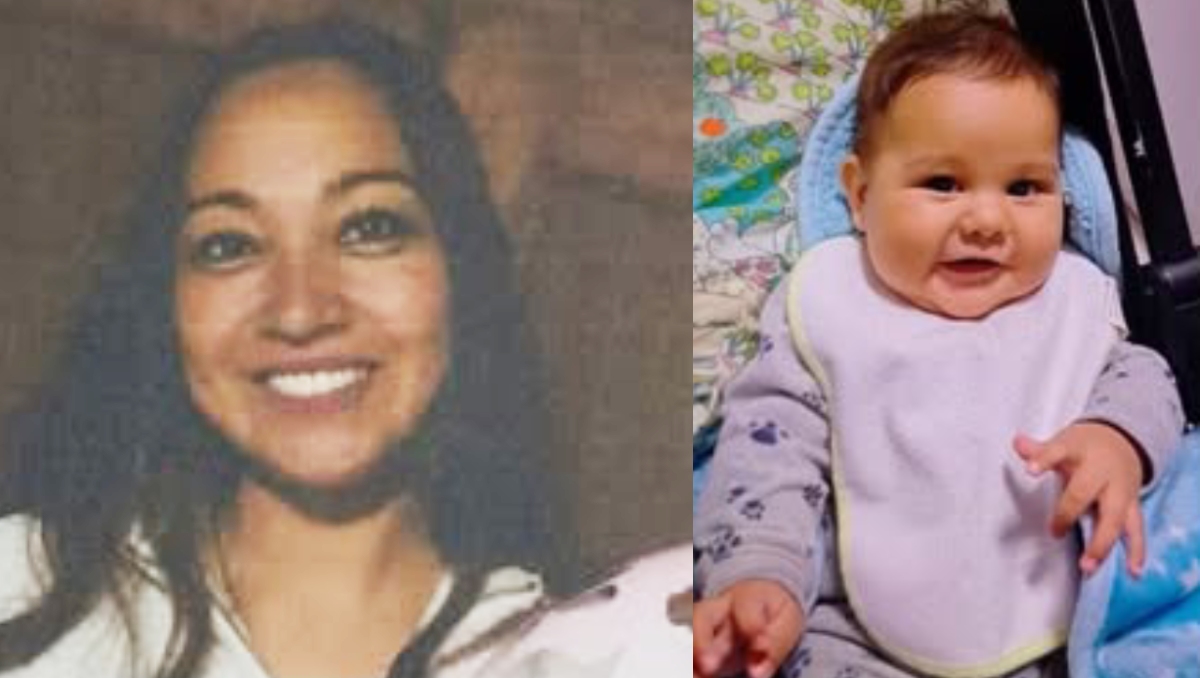 Andrea Jazmín Negrete y su hijo Liam Gabriel de 8 meses. | Imagen Fiscalía CdMx