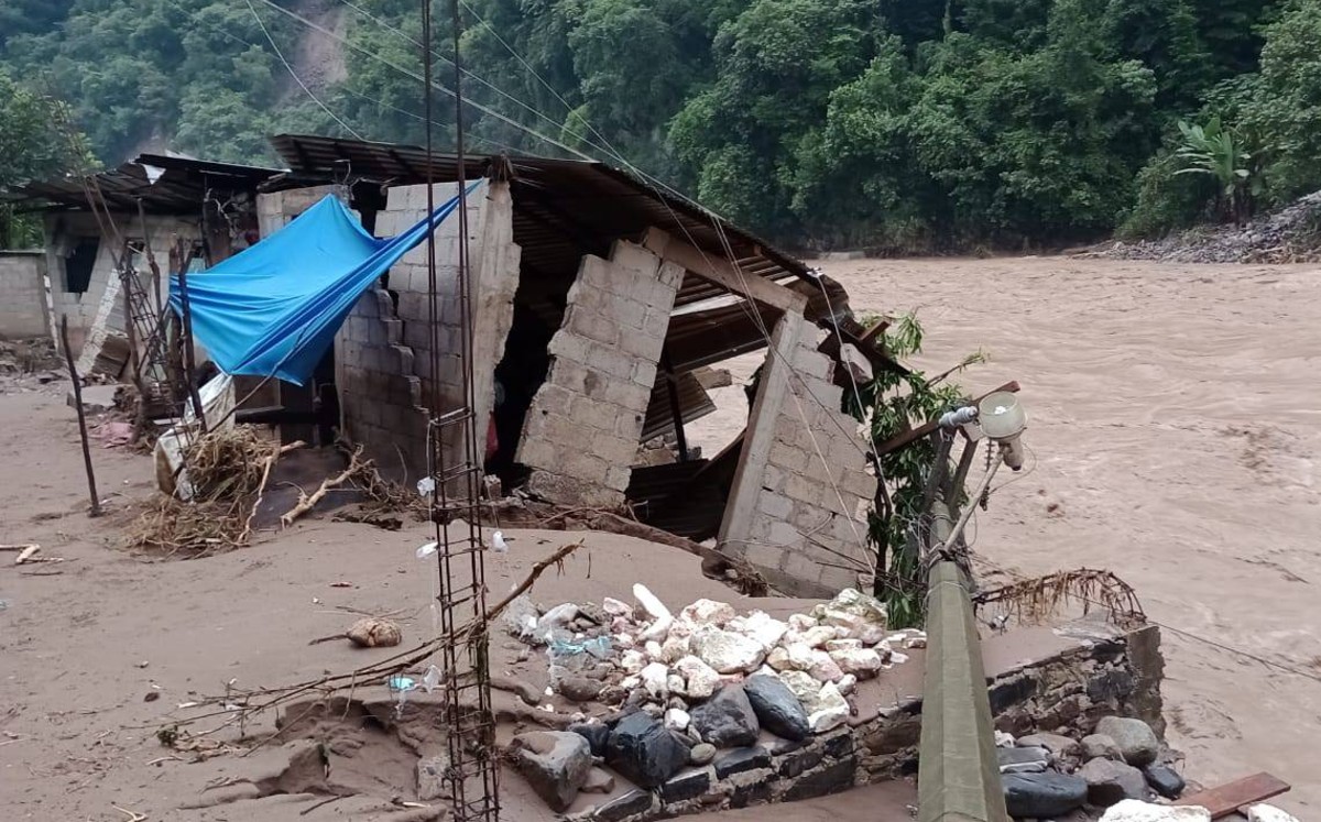 Comunicades en Veracruz quedan incomunicadas tras lluvias. | Cortesía: Ana Bautista