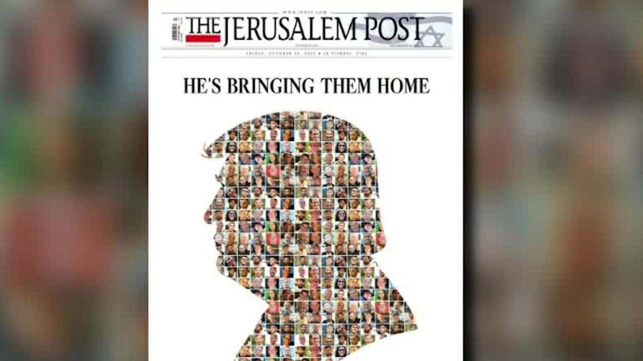 Periódico israelí rinde homenaje a Donald Trump por acuerdo de paz
