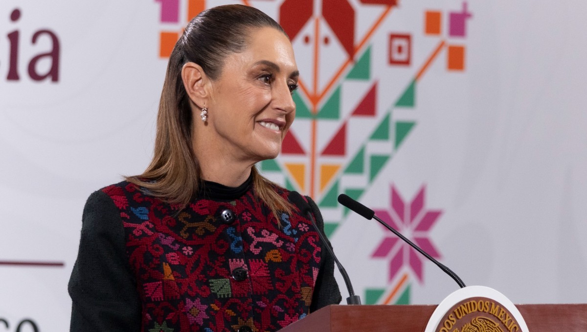 La presidenta Claudia Sheinbaum durante la conferencia matutina hoy 10 de octubre. | Foto: Especial