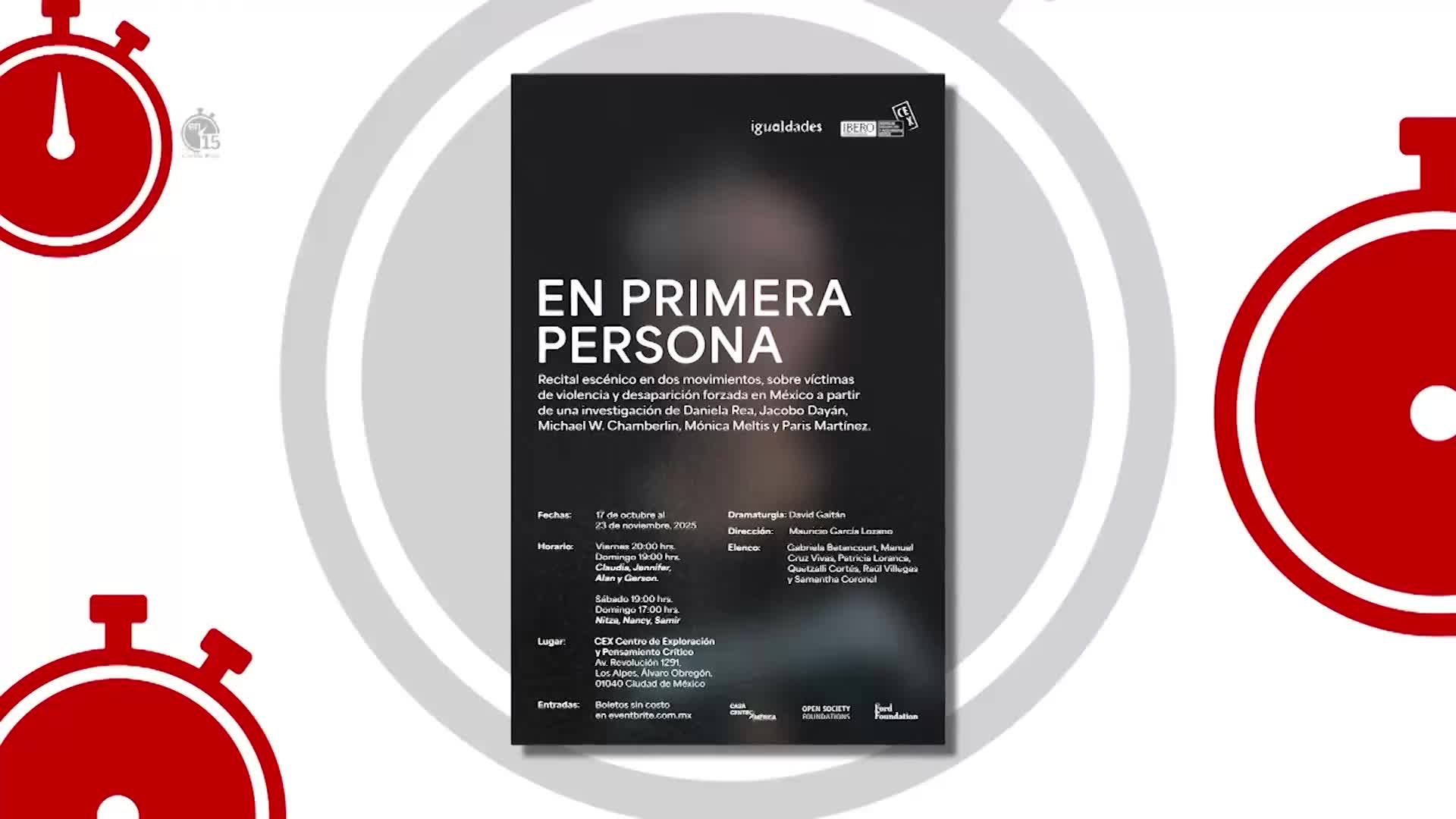 Quetzalli Cortés y Raúl Villegas, actores de "En primera persona" | En 15