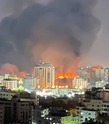 Ataques aéreos israelíes en la Franja de Gaza en febrero de 2025. Imagen del fotógrafo/fotoperiodista palestino Jaber Jehad Badwan.