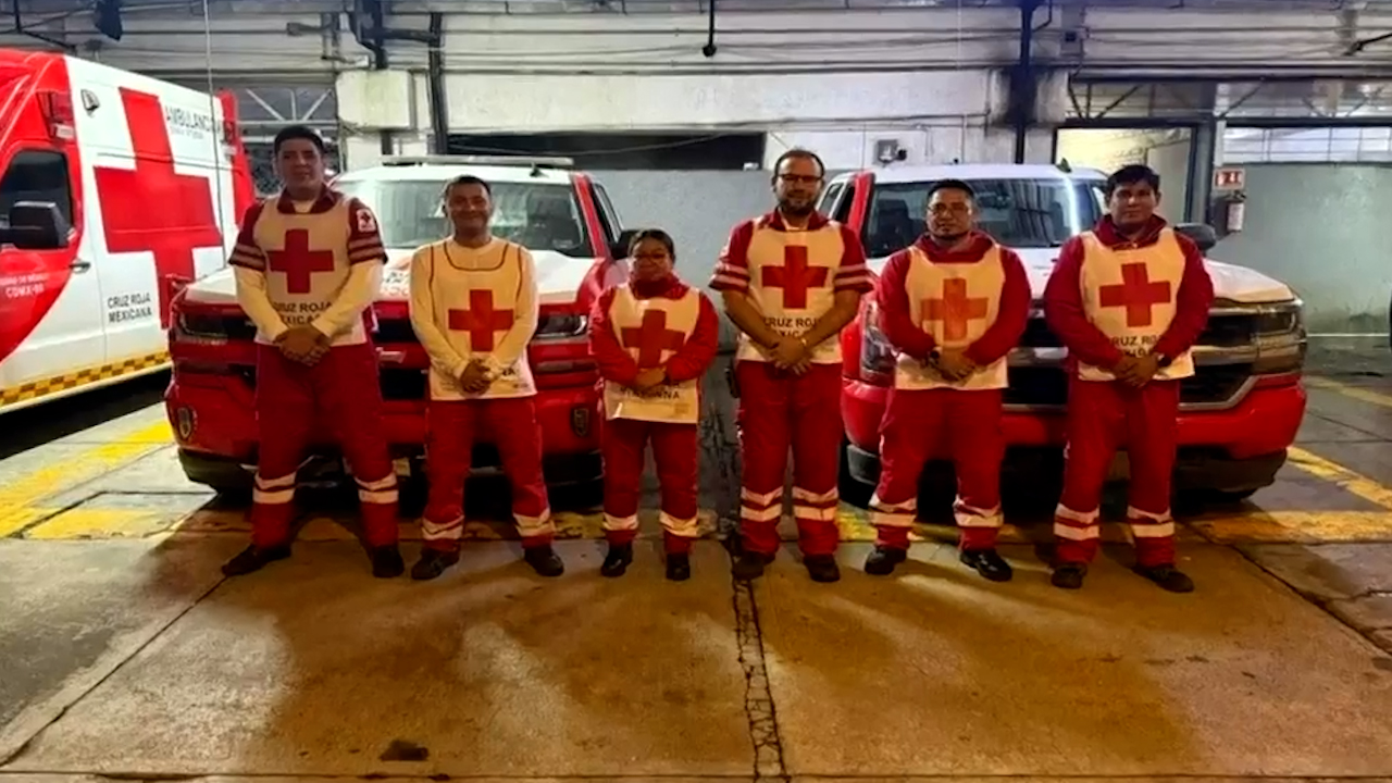 Cruz Roja Edomex y CDMX envían apoyo a Veracruz tras lluvias