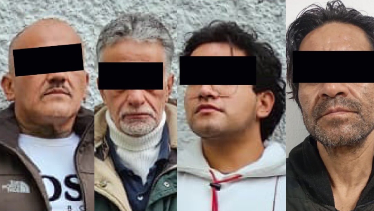 Detenidos tras cateos en las colonias Nueva Atzacoalco y Santa María Malinalco. | Especial