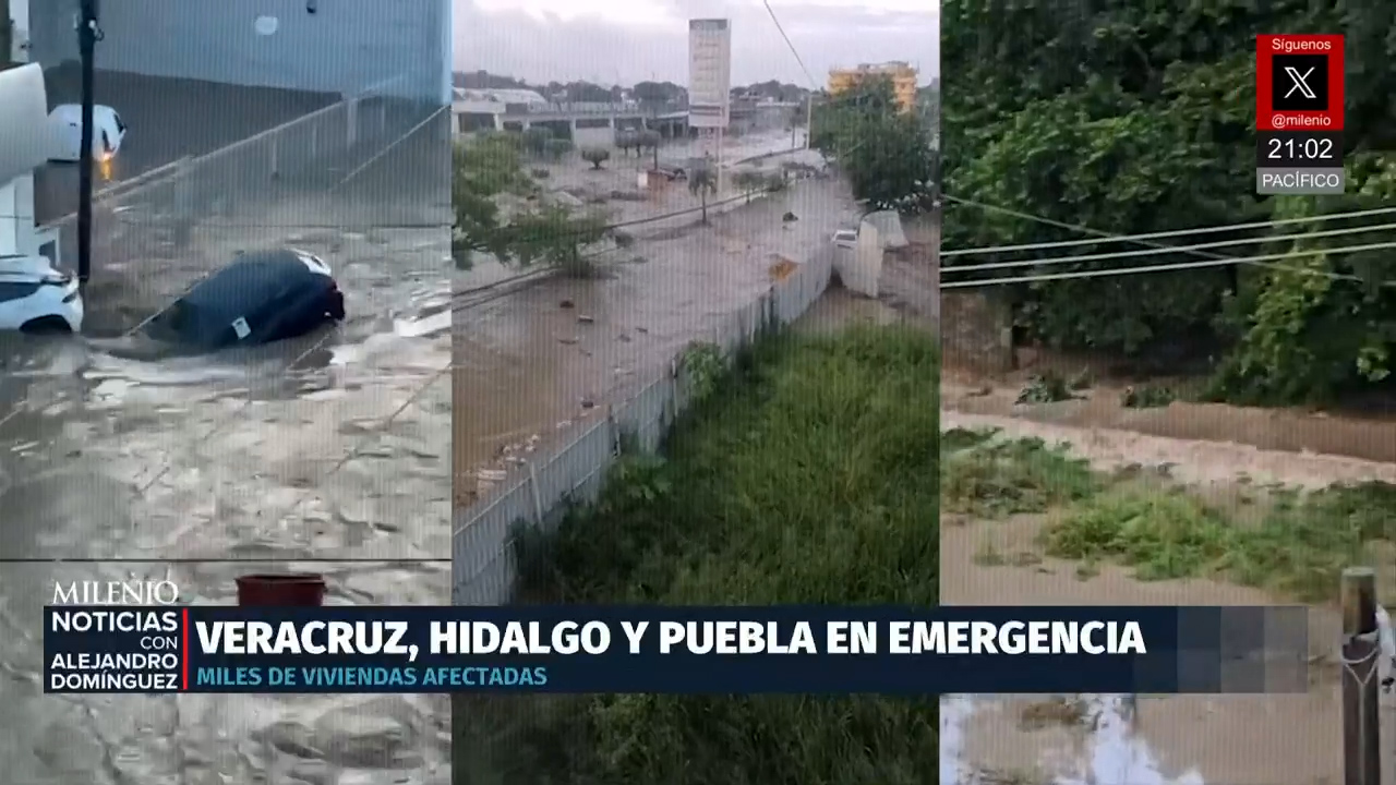 Inundaciones dejan al menos 29 muertos en Veracruz, Hidalgo y Puebla