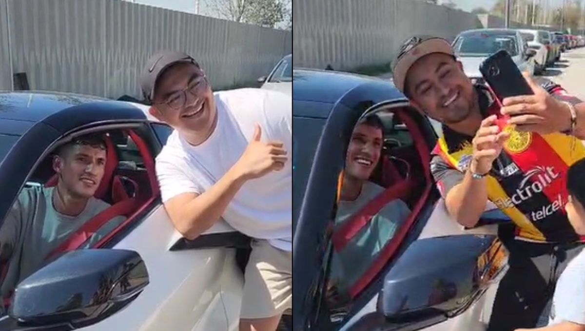 Jugadores de Tigres reparten autógrafos tras entrenamiento (Roberto Flores)
