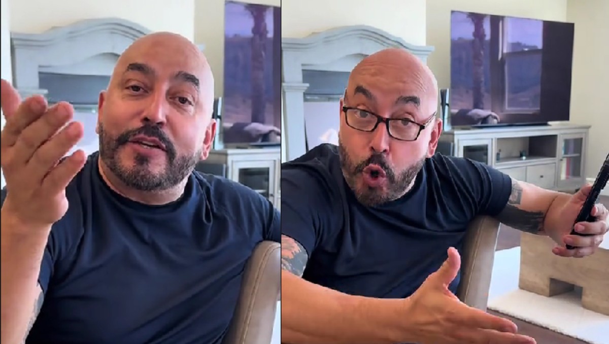 Lupillo Rivera en el video en donde le mandó mensajes a sus haters. | FOTO: Lupillo Rivera