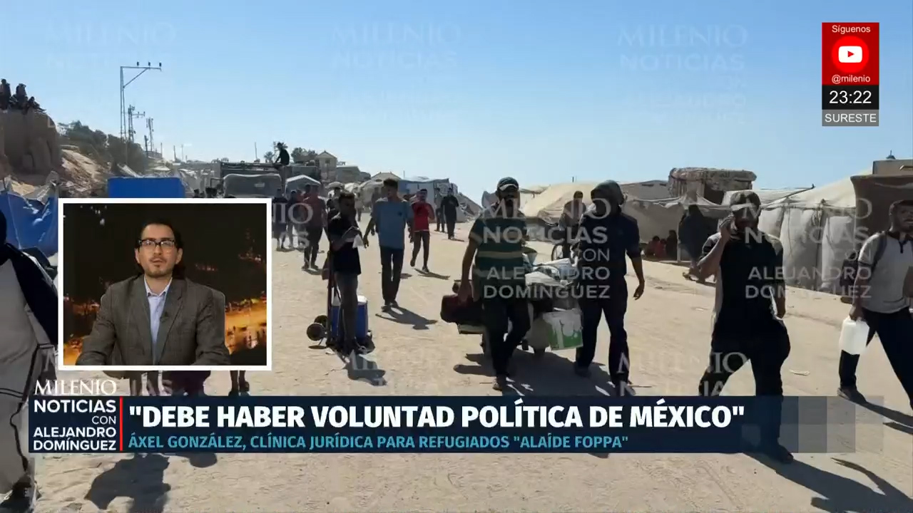 Refugiados palestinos en México: Áxel González