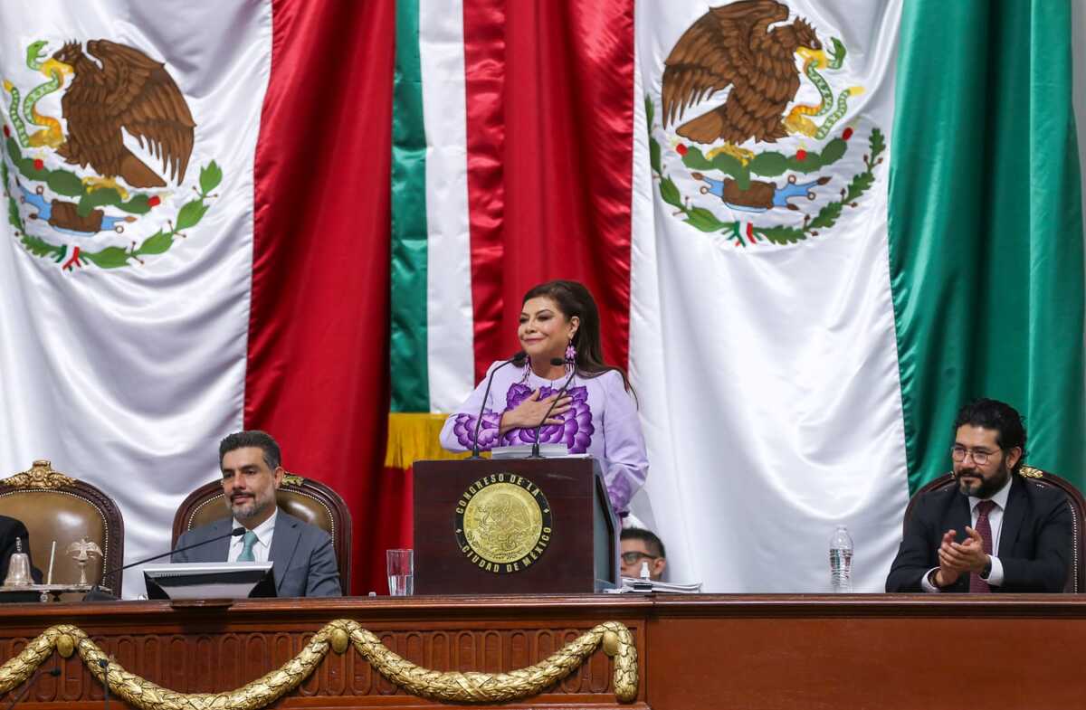 Clara Brugada rindió su primer informe como jefa de Gobierno de la Ciudad de México. | Araceli López