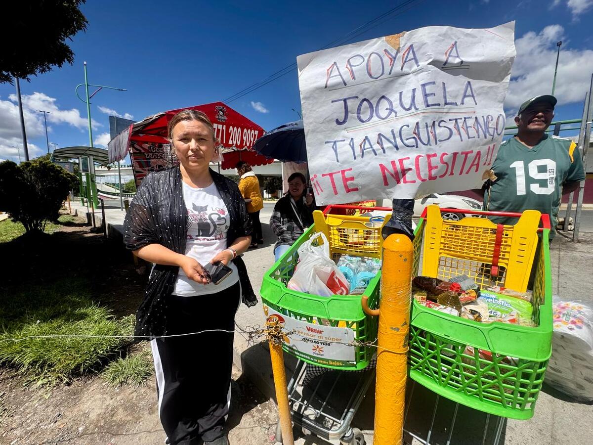 Maribel Cabrera organiza la recolección de víveres en El Palmar para ayudar a las familias de Joquela. (Víctor Valera)