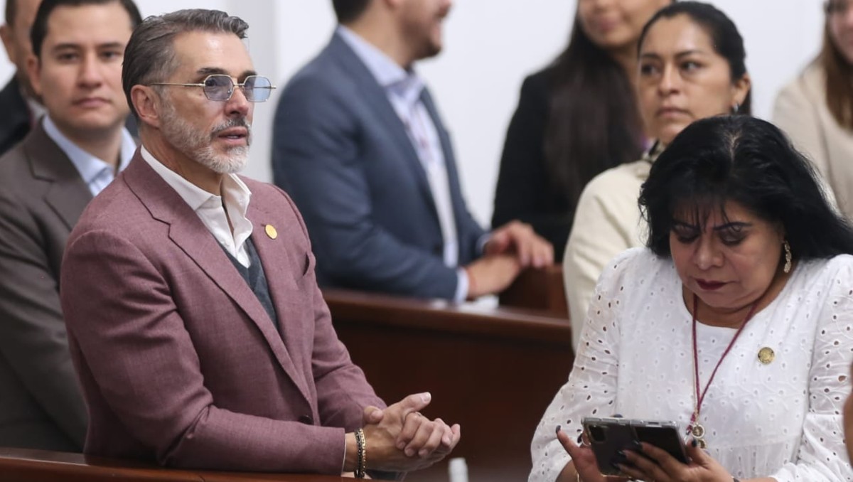 Sergio Mayer en el primer informe de Clara Brugada. | Araceli López